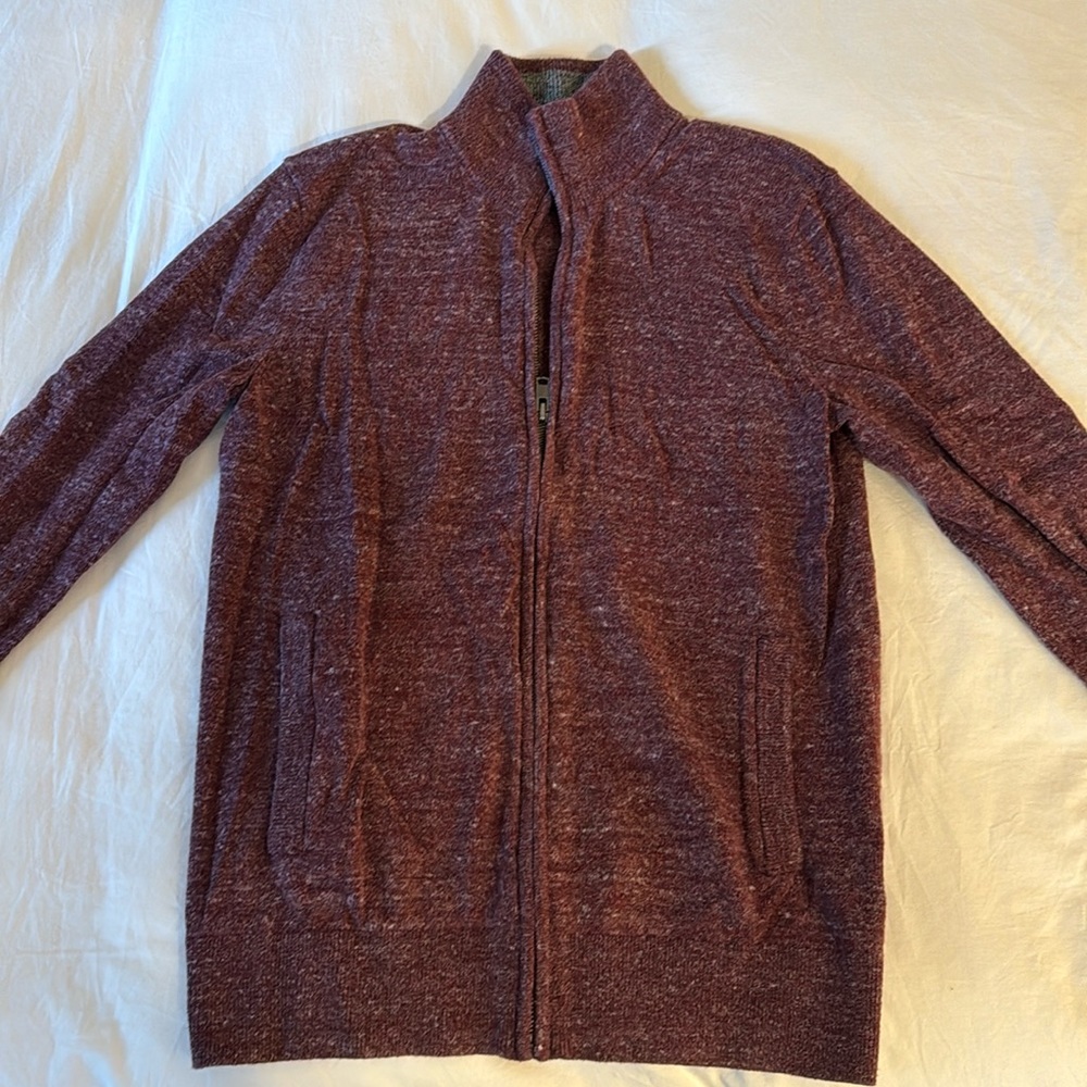 Burgundy Zip Up